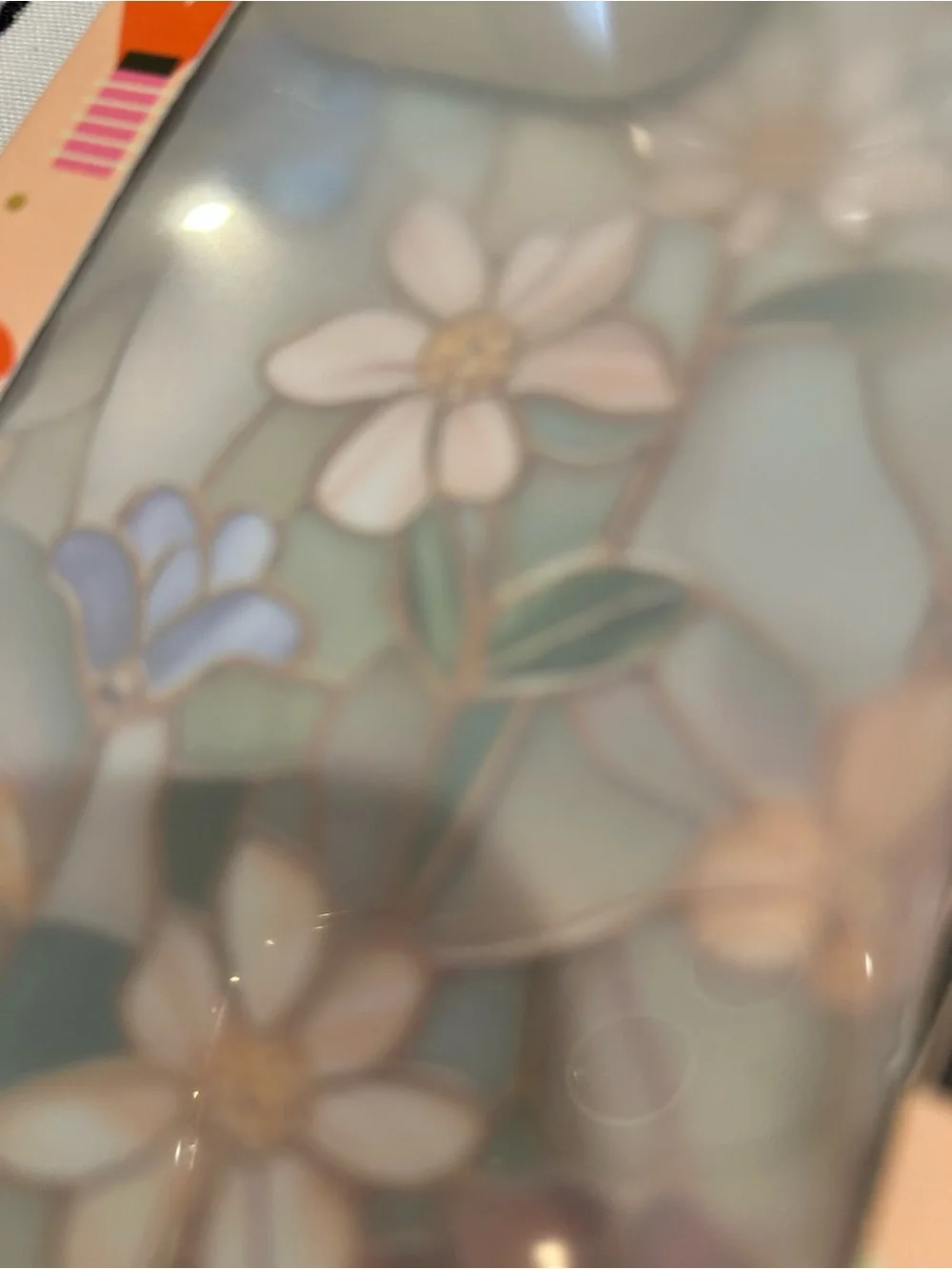 (NEW) Stained Glass Floral iPhone Case - Multicolor Flowers iPhone 16 Pro Max